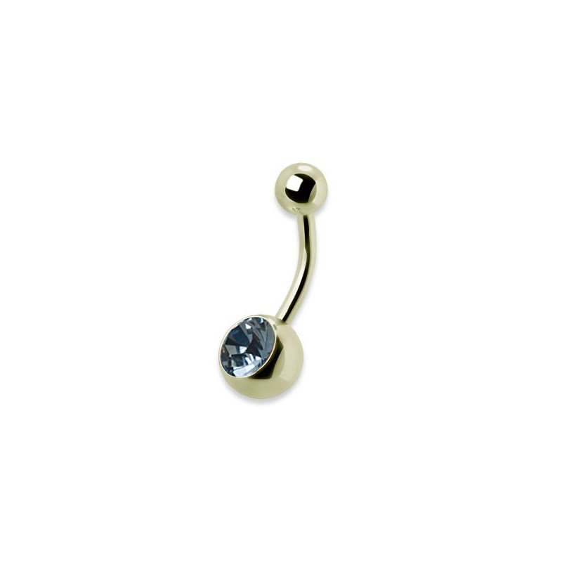 Zg 316 8mm Jewel Navel Barbells