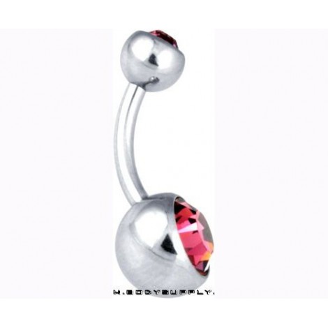 8mm Double Jewel Navel Bananabells