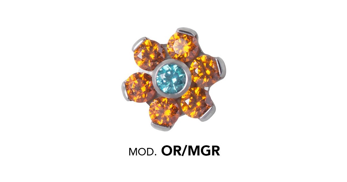 Titanium Micro Flowers For Micro Barbells Titanium Micro Flowers For Micro Barbells
