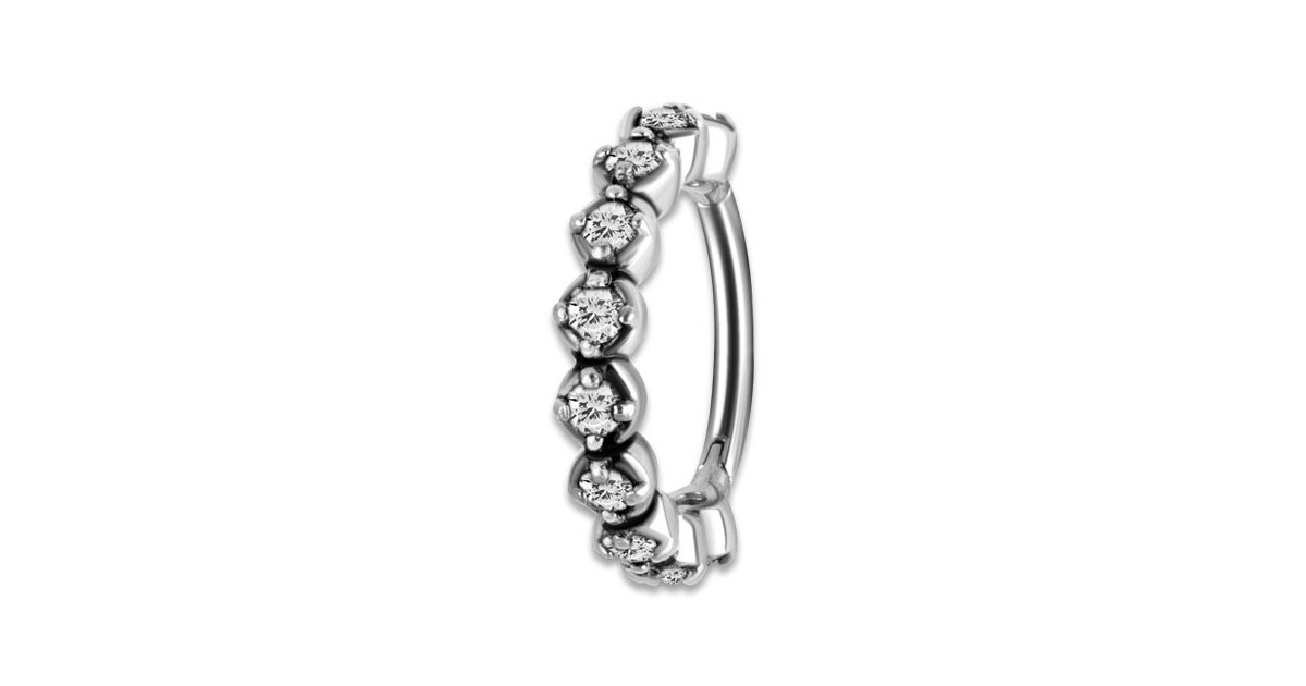 Hinged Ring W/zirconia Mod.10 Hinged Ring W/zirconia Mod.10