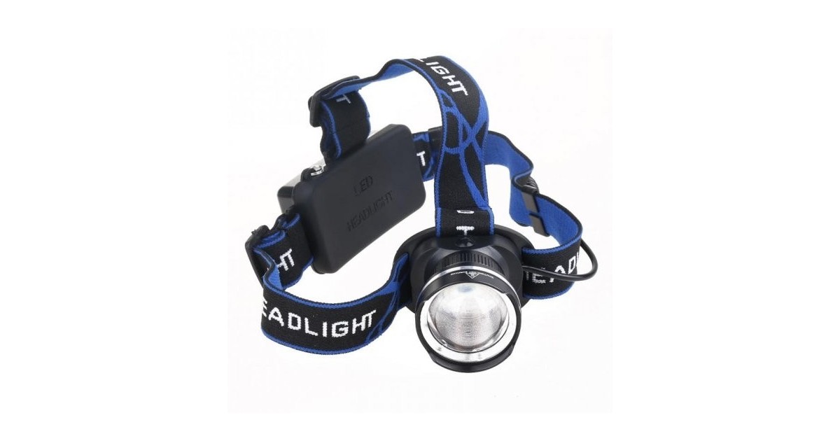 Luce Frontale Con Led, Ricaricabile. European Plug Luce Frontale Con Led, Ricaricabile. European Plug