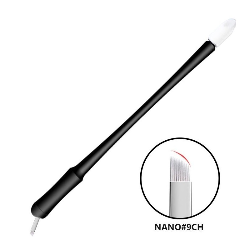 Nano Microblading Tool 5pcs With Sponge 0,18mm - Ch09 45° Angled