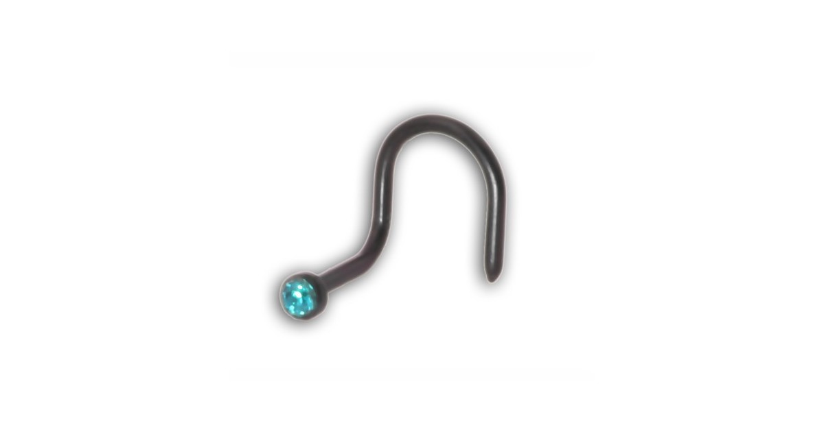 Jewel Nose Studs, Bent Jewel Nose Studs, Bent