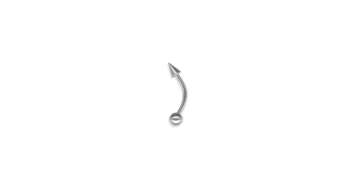 Curved Eyebrow Barbells W/cone Curved Eyebrow Barbells W/cone