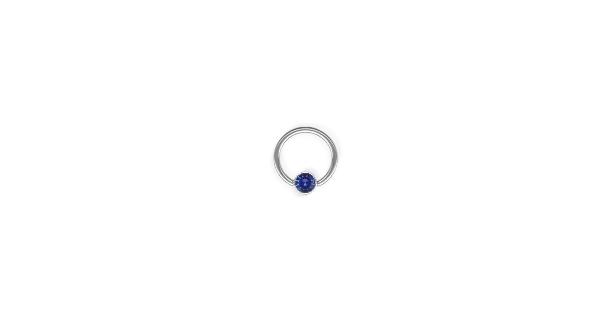 Flat Jewel Ball Closure Rings Flat Jewel Ball Closure Rings