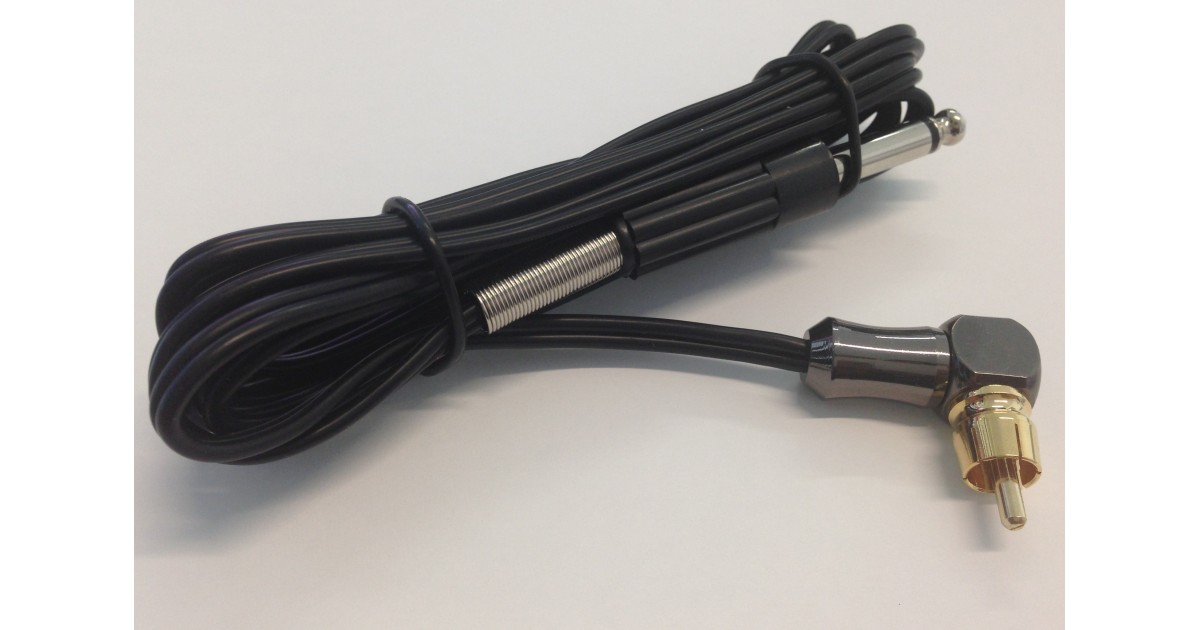 New Angled Rca Clipcord W/jack Black New Angled Rca Clipcord W/jack Black
