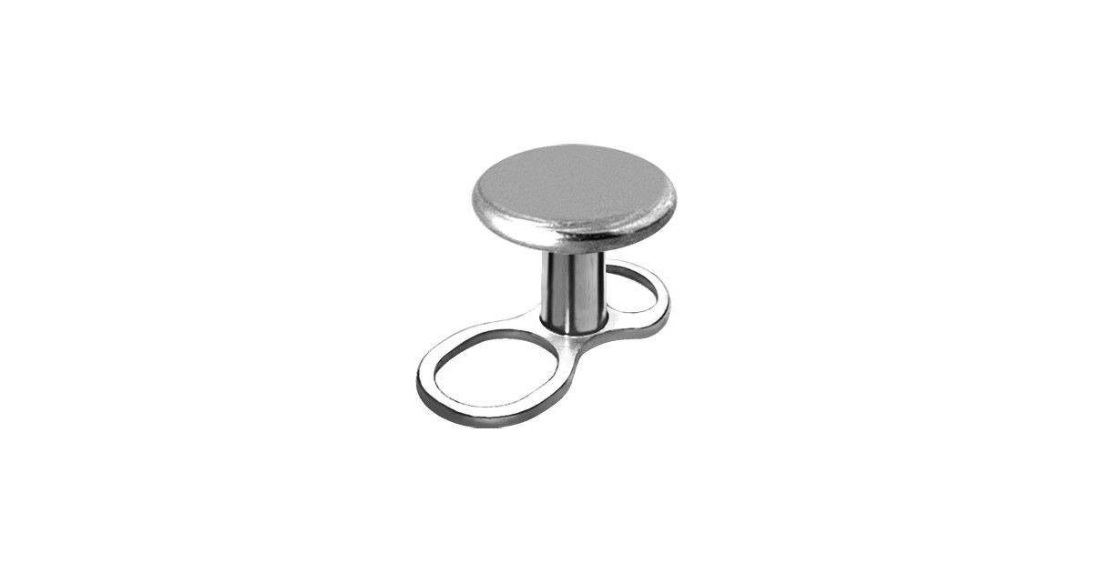 Titanium Mini Dermal Anchor W/disc 3mm Titanium Mini Dermal Anchor W/disc 3mm