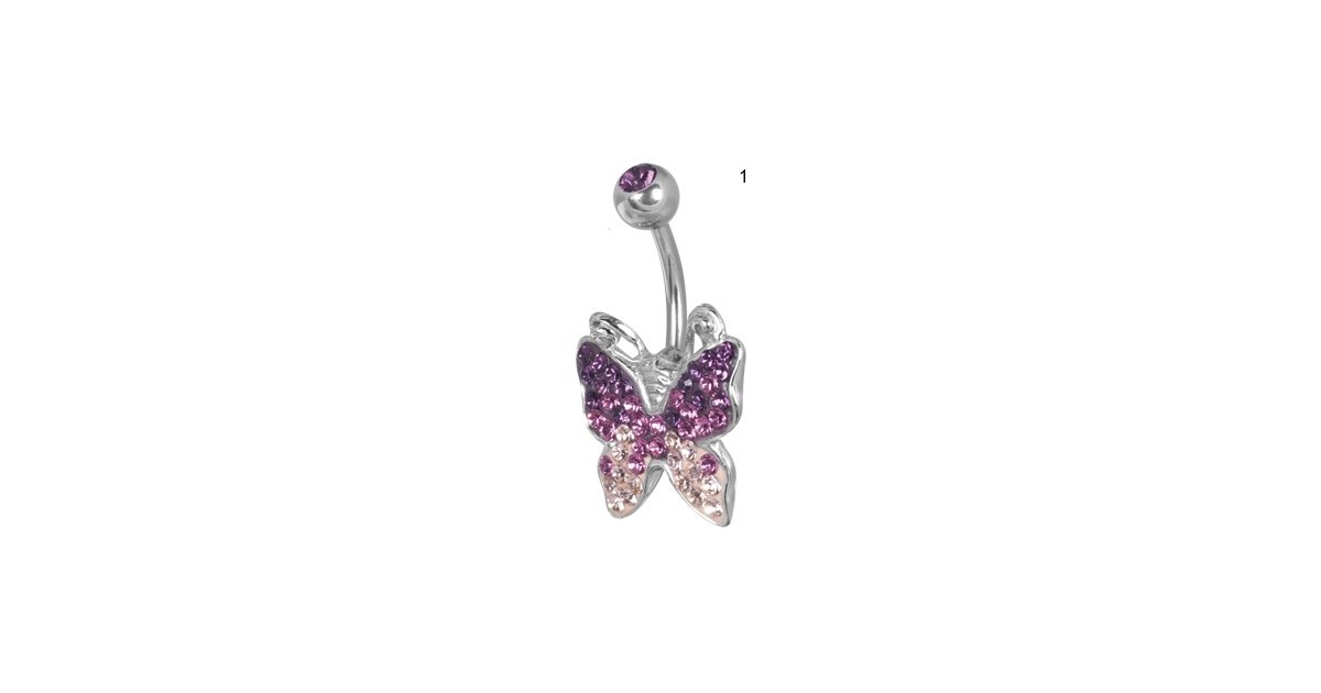 Ce Titanium Crystal Butterfly Banana