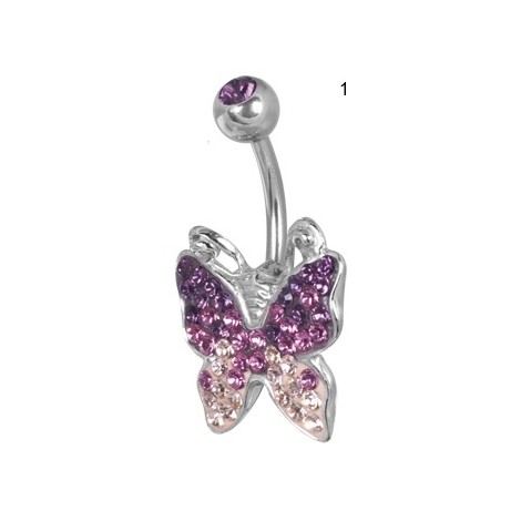 Ce Titanium Crystal Butterfly Banana