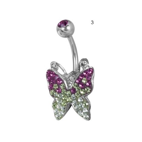 Ce Titanium Crystal Butterfly Banana