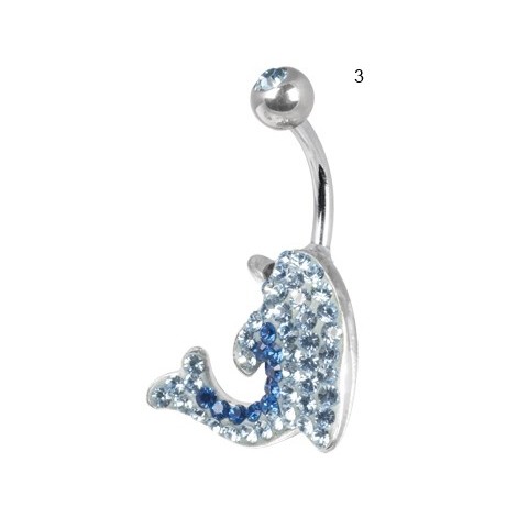 Ce Titanium Crystal Dolphin Banana