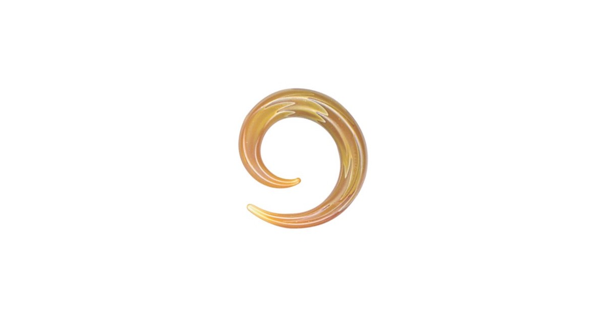 Pirex Spiral Amber