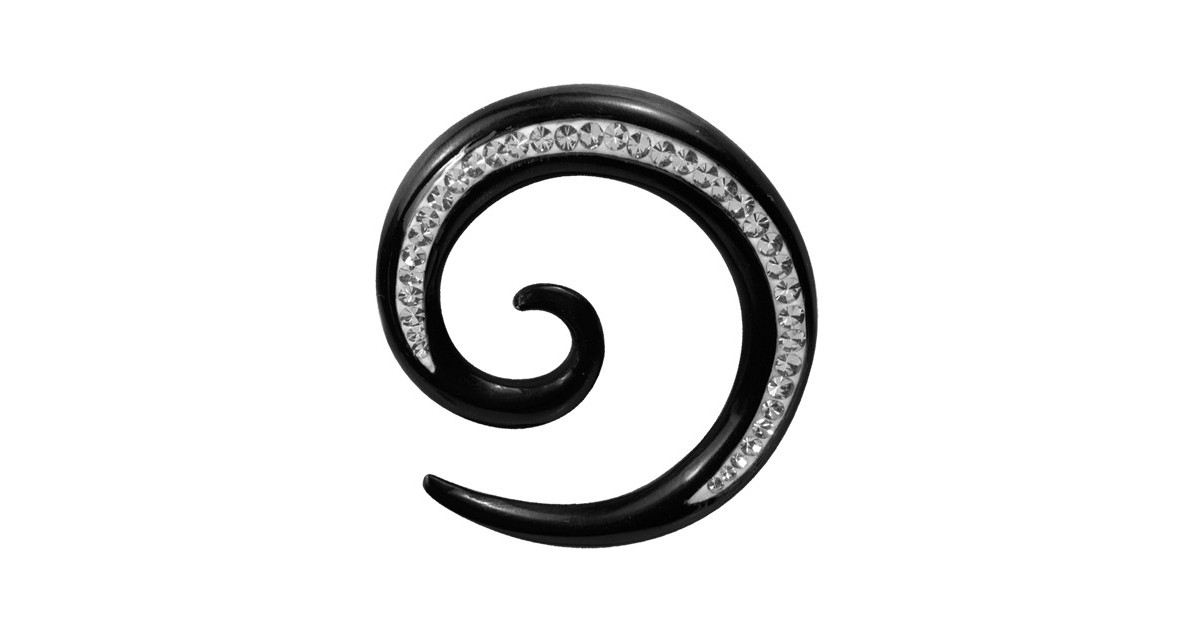 Crystal Horn Spiral Side Crystal Horn Spiral Side