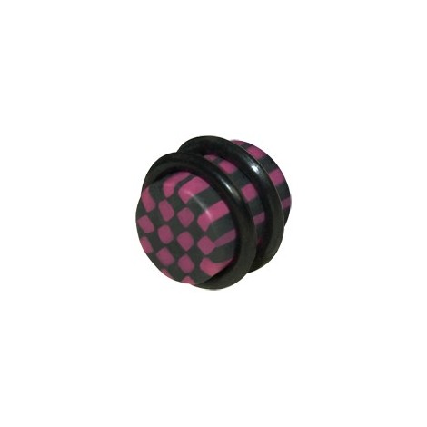 Chequered Fimo Plugs