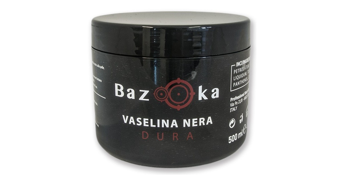 Vaselina Nera Arricchita Bazooka 500ml - Dura
