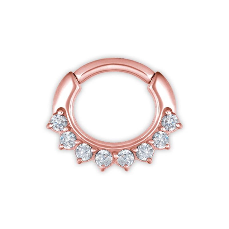 Rg 316 Jewelled Curved Bar Septum Clickers