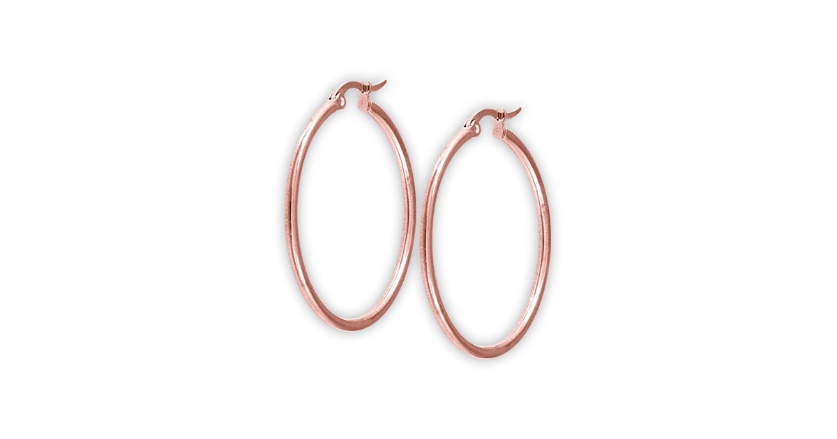 Rg 316 Steel Round Hoop Earrings (2mm) Rg 316 Steel Round Hoop Earrings (2mm)