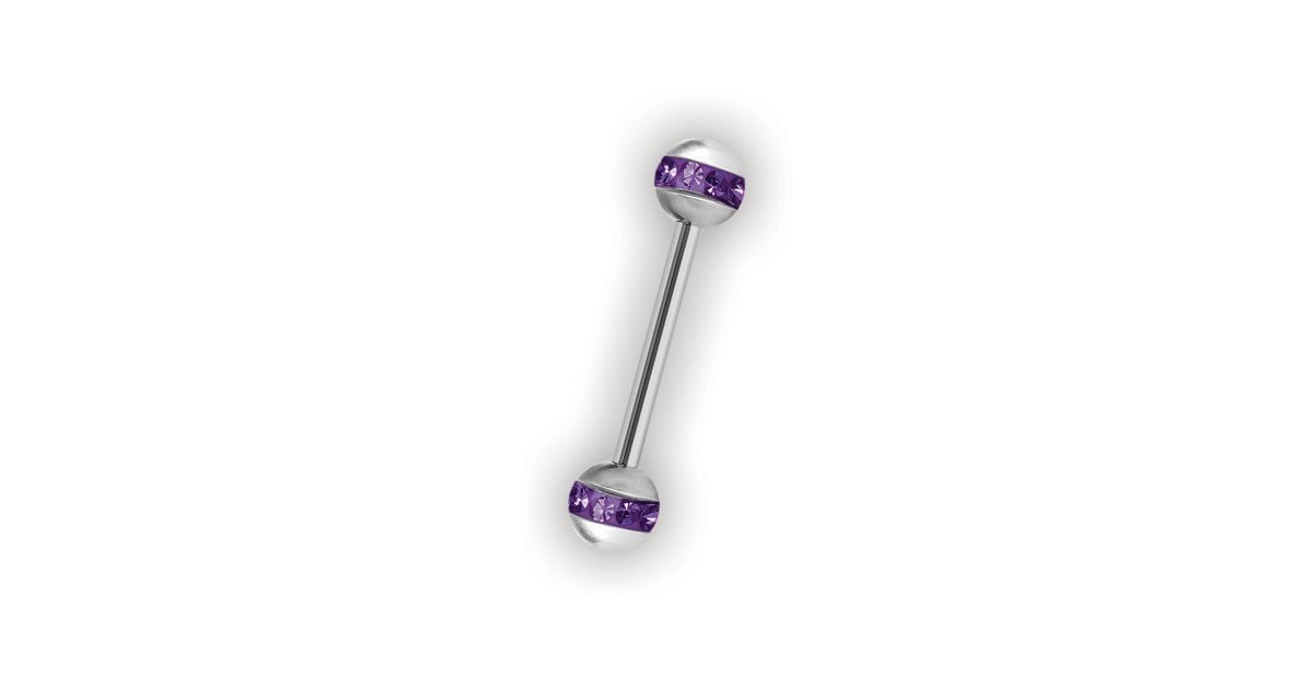Crystal Double Orbit Balls Barbells Crystal Double Orbit Balls Barbells