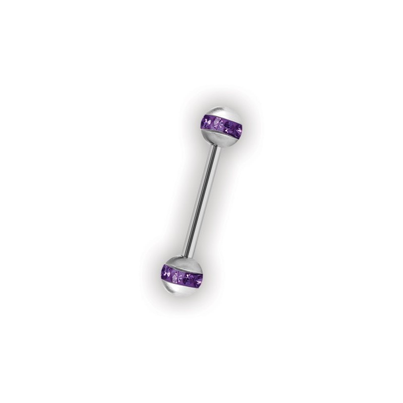 Crystal Double Orbit Balls Barbells