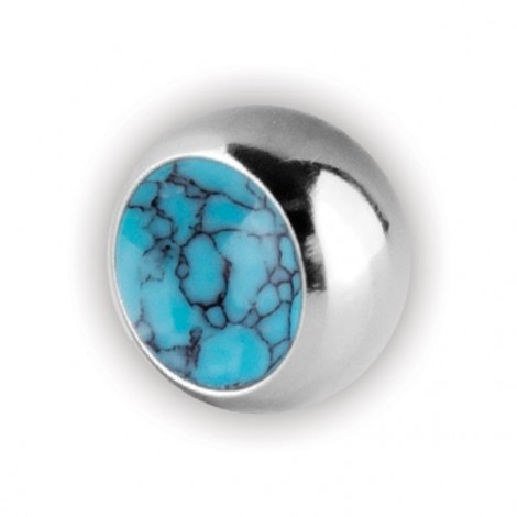 Turquoise Stone Screw-on Balls