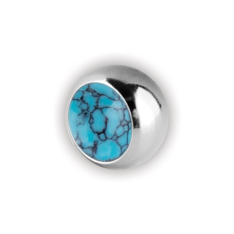 Turquoise Stone Screw-on Balls