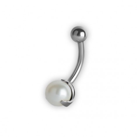 6mm Embedded Pearl Navel Bananabells