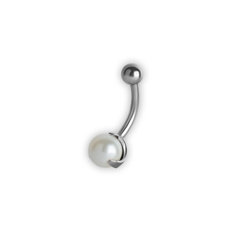 6mm Embedded Pearl Navel Bananabells