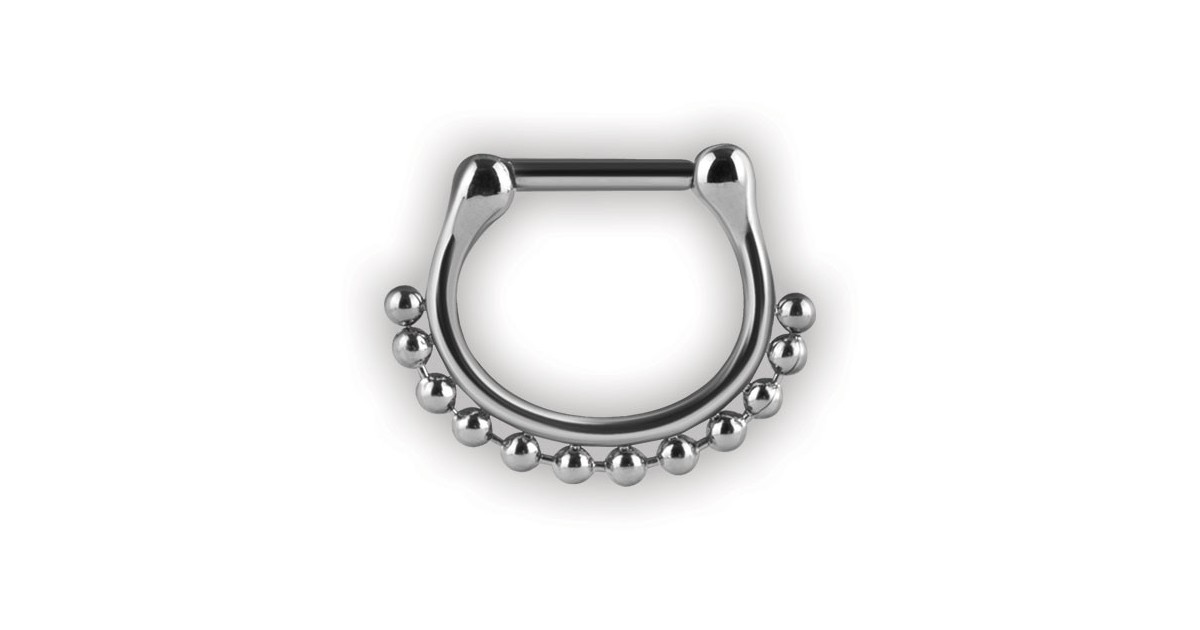 Septum Clickers Side Ball Chain