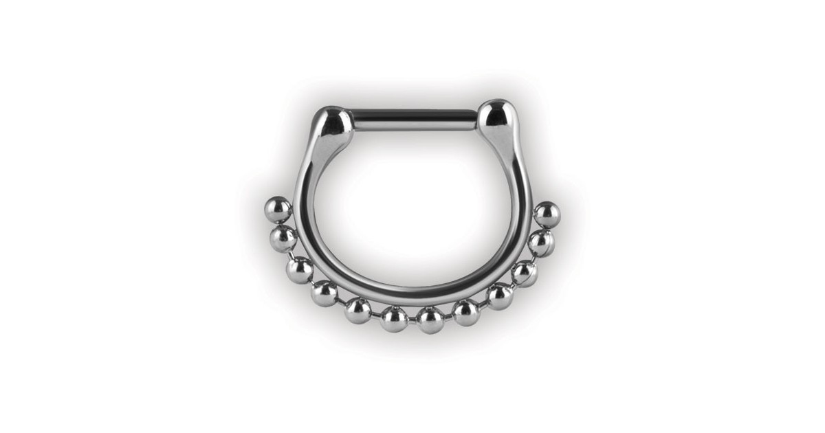 Septum Clickers Side Ball Chain Septum Clickers Side Ball Chain