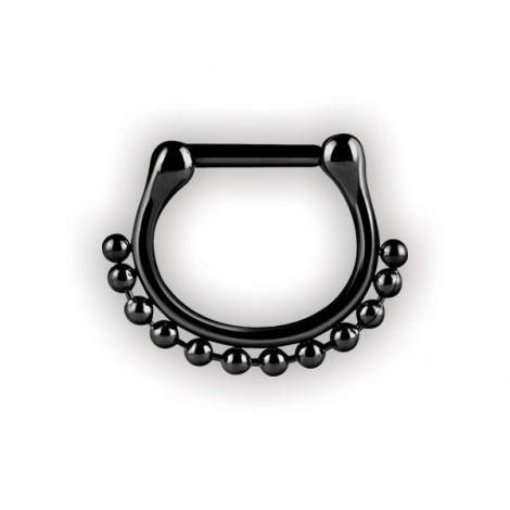 Bk 316 Septum Clickers Side Ball Chain