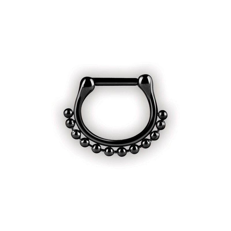 Bk 316 Septum Clickers Side Ball Chain