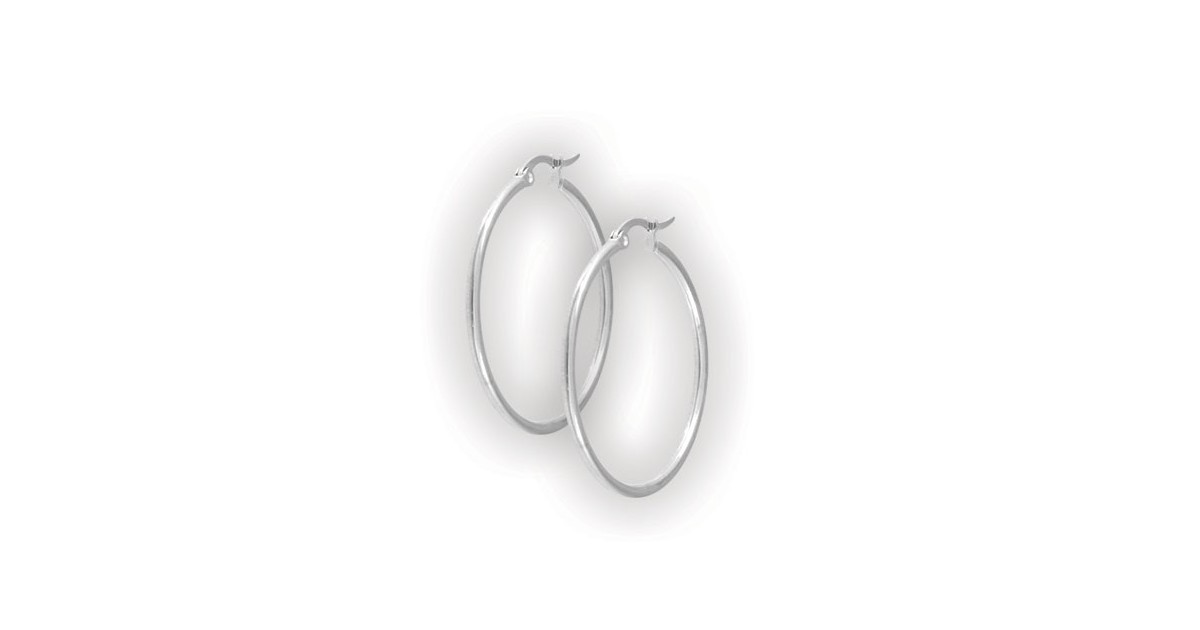 Steel Round Hoop Earrings (2mm) Steel Round Hoop Earrings (2mm)