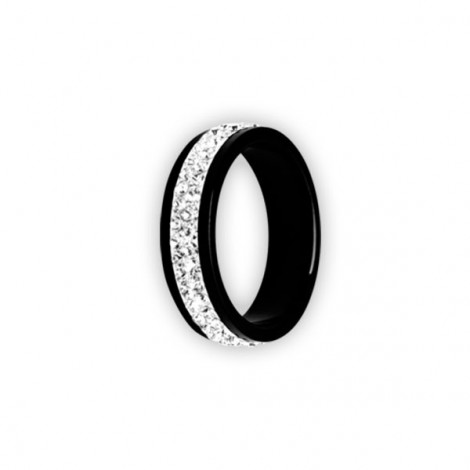 Bk 316 Double Jewelled Crystal Ring