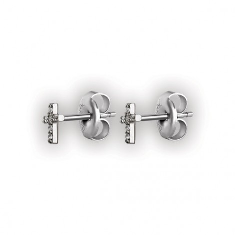 Cross Stud W/ Micropave Setting Wh