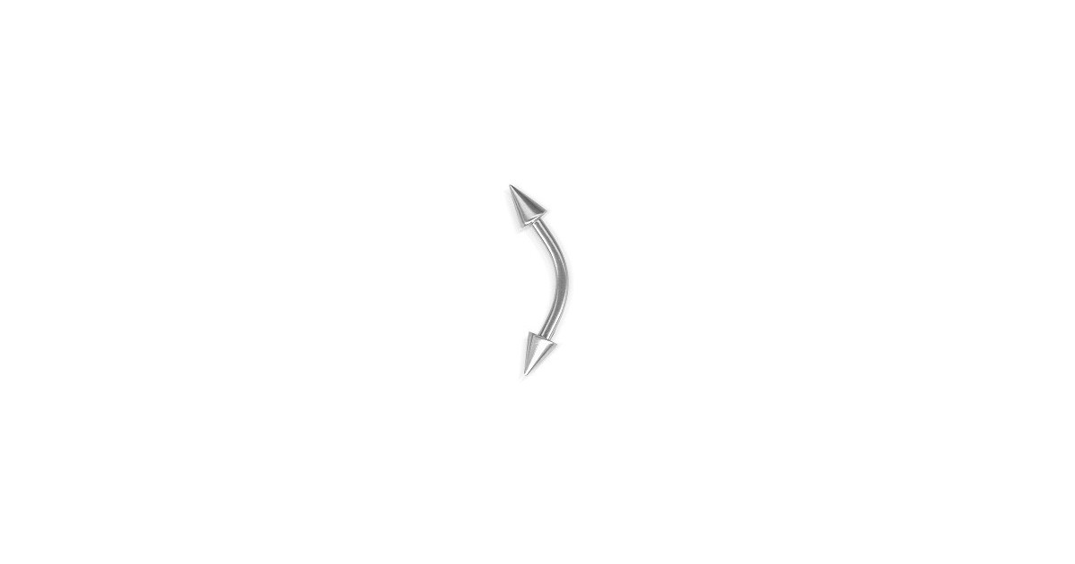 Curved Eyebrow Barbells W/cones Curved Eyebrow Barbells W/cones