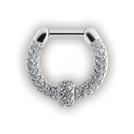 Septum Clickers Swarovski Pave Setting