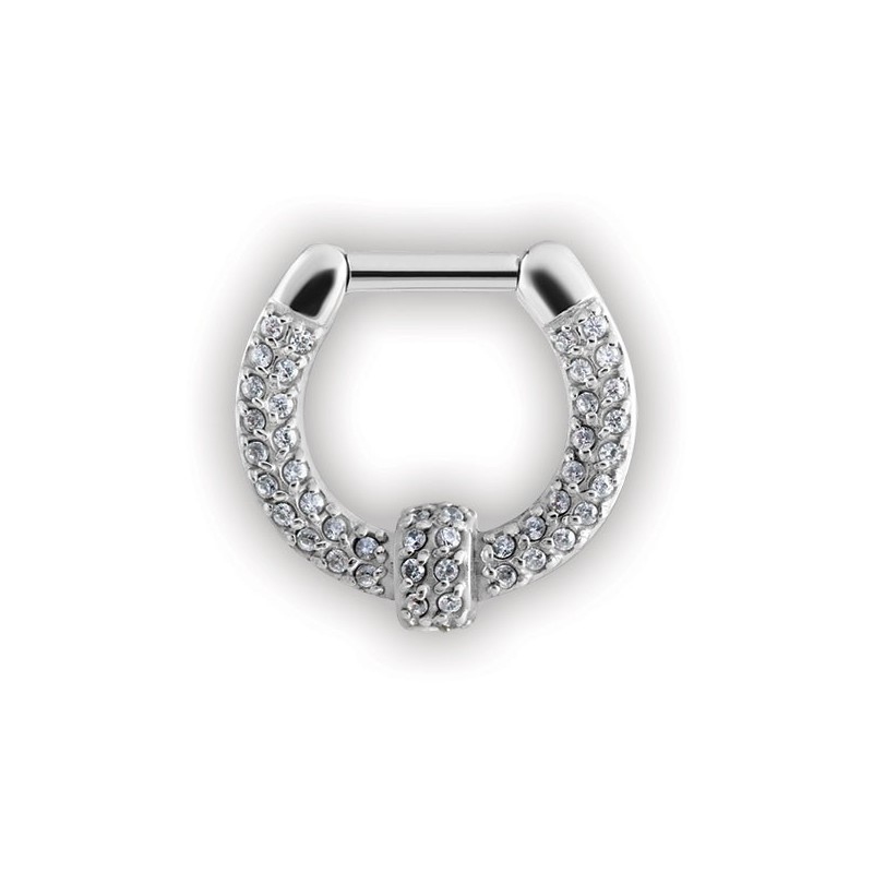 Septum Clickers Swarovski Pave Setting