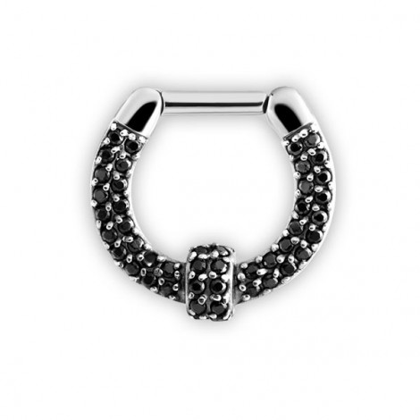 Septum Clickers Swarovski Pave Setting