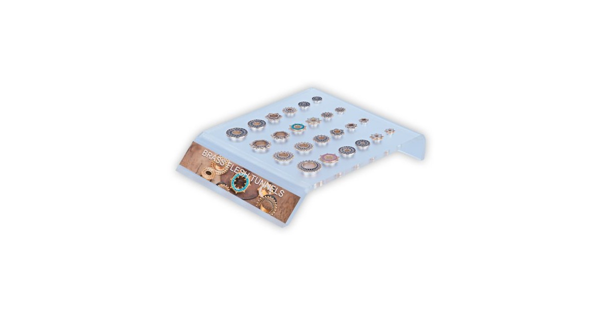 Acrylic Stand For 24pcs Flesh Tunnels Acrylic Stand For 24pcs Flesh Tunnels