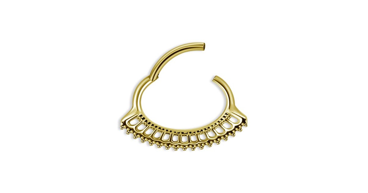 Gd 316 Hinged Septum & Daith Clickers Mod.10 Gd 316 Hinged Septum & Daith Clickers Mod.10