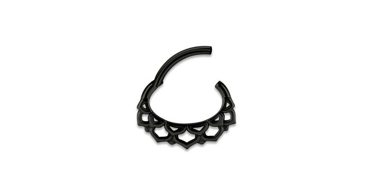 Bk 316 Hinged Septum & Daith Clickers Mod.6 Bk 316 Hinged Septum & Daith Clickers Mod.6