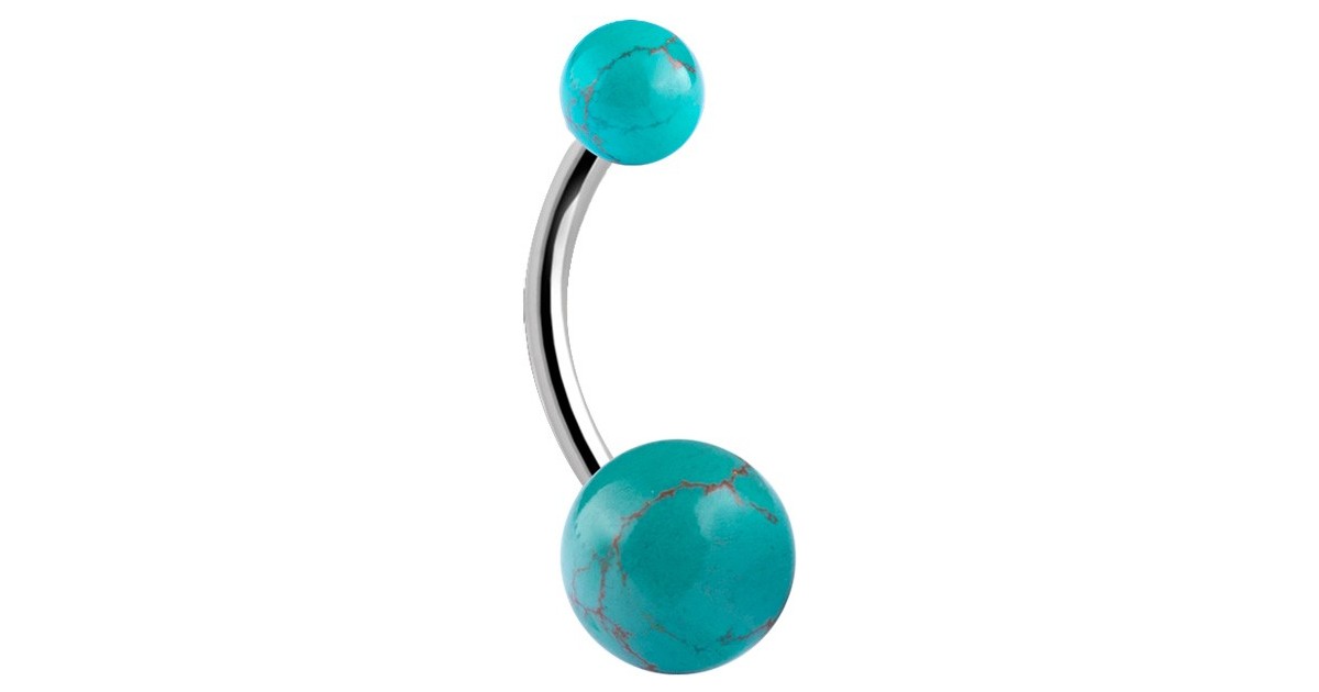 8mm Double Turquoise Bananas 8mm Double Turquoise Bananas