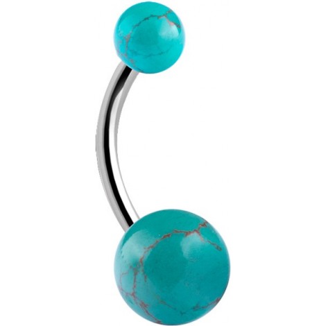 8mm Double Turquoise Bananas